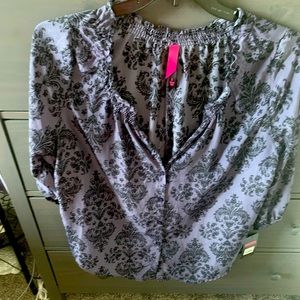Satiny mauve blouse